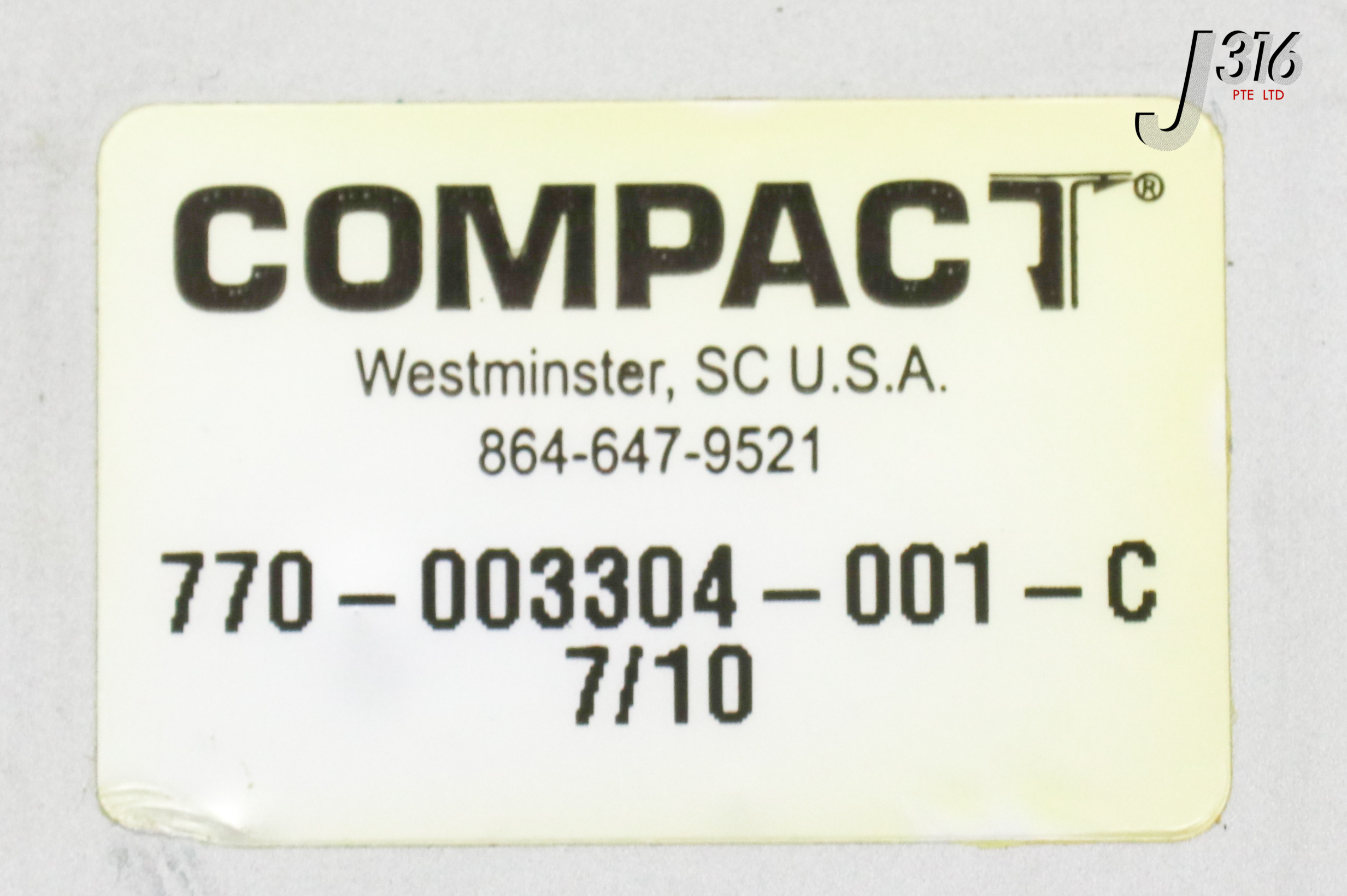 製テーブル 18573 COMPACT PNEUMATIC CYLINDER 770-003304-001-C | eBay
